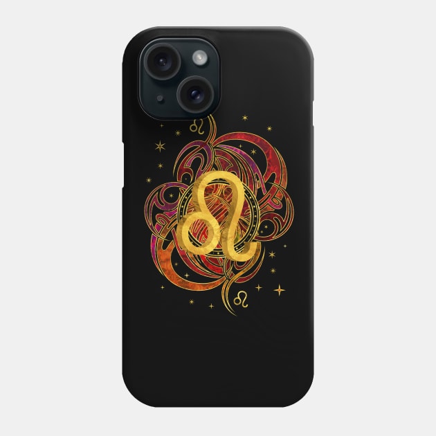 Leo Zodiac Fire element Phone Case by Nartissima