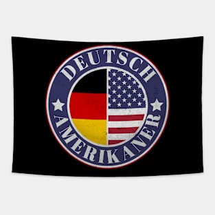 Deutch-Amerikaner - German American Badge - Germany Flag Tapestry