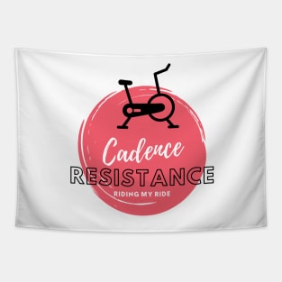 Cadence Resistance Riding my Ride Peloton Tapestry