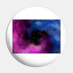 Colorful watercolor spiral nebula galaxy background Pin