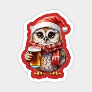 Christmas owl Magnet