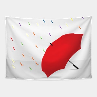 rain rainbow Tapestry