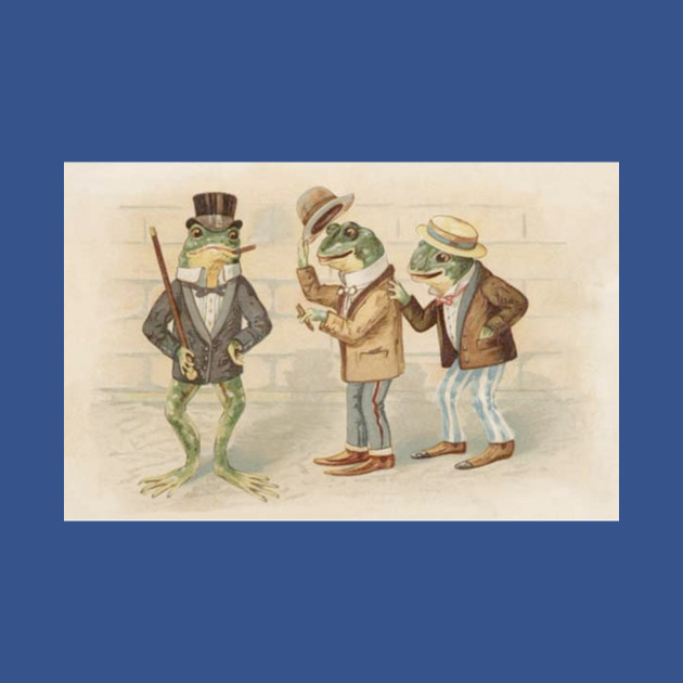 Discover Old Fashioned Gentlemen Frogs - Excellent Frogs - T-Shirt