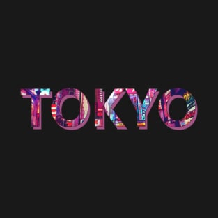 The "Tokyo" word in English T-Shirt