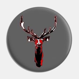 venison head Deer Stag Majestic Horns Noble Animal Pin