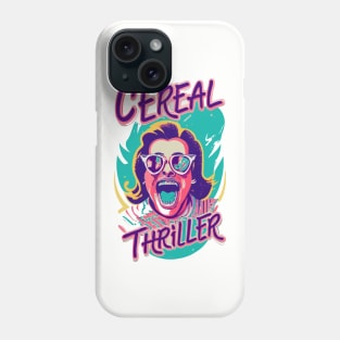 Cereal Thriller Cereal Funny - Retro Vintage Breakfast Cartoon Gift Phone Case