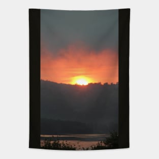 golden columbia river sunrise 2 Tapestry