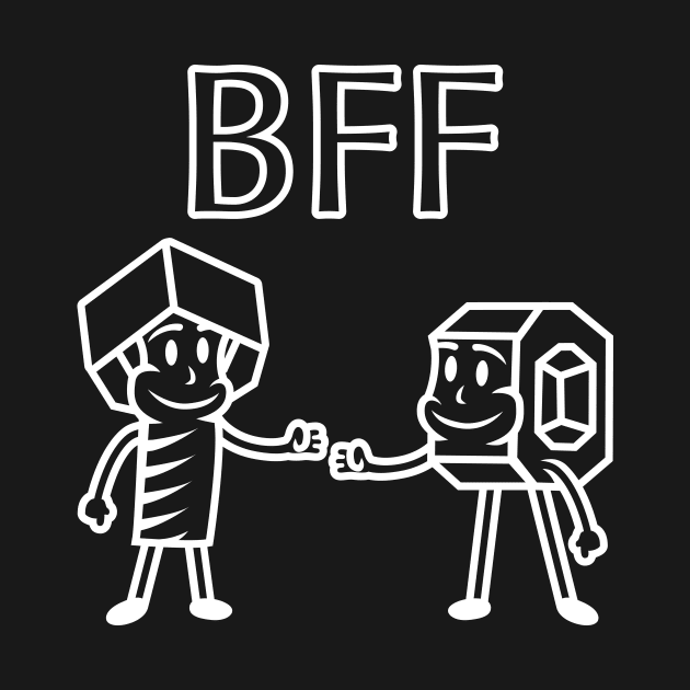 Best Friends Forever - Nut and Bolt Fist Bump by Malinda