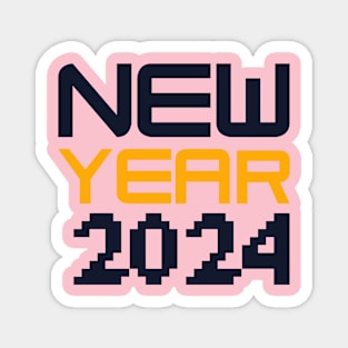 New Year 2024 Comic Apparel Magnet