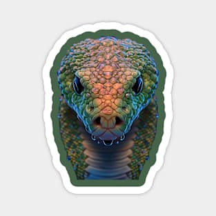 Close up of a Snake Head Magnet