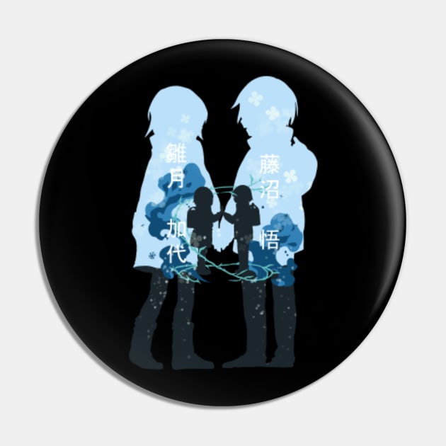 Erased Anime Characters Kayo and Satoru in Aesthetic Minimalist Design -  Erased - Pin