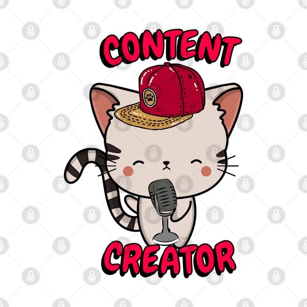 Cute Tabby cat is a content creator by Pet Station