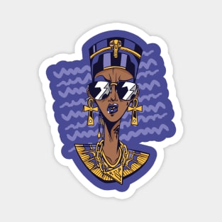 Awesome Modern Nefertiti Illustration Magnet