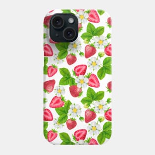 Red Strawberries Phone Case