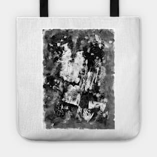 Gray Abstract Art Painted Composition Tote