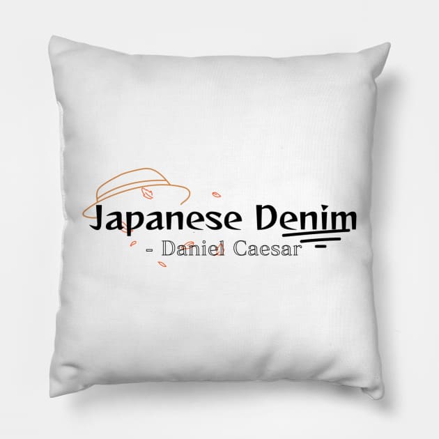 Japanese Denim Pillow by The Bing Bong art