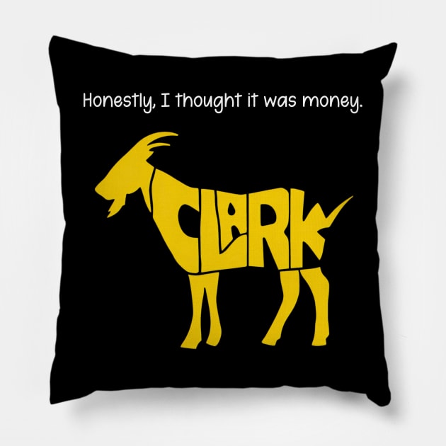 Honestly, I thought it was money. Caitlin 22 Pillow by thestaroflove