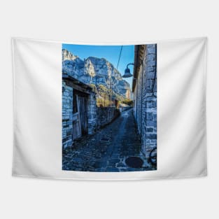 Stone Village in Greece Tapestry