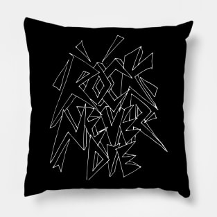 Rock never dies Pillow