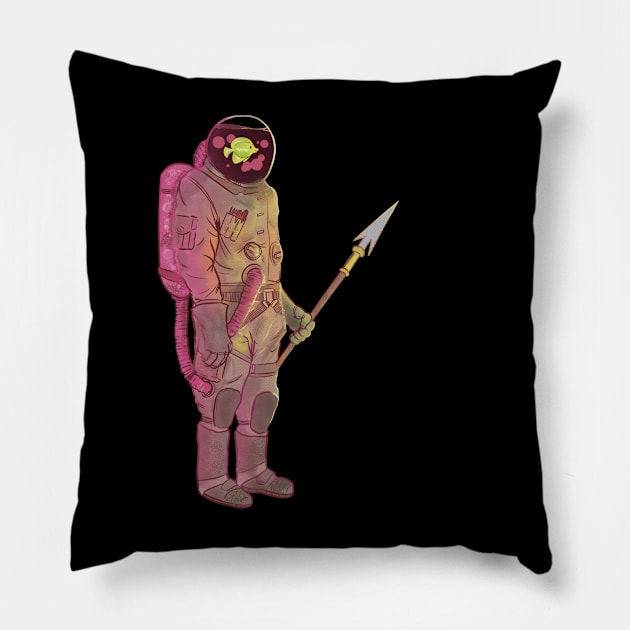 FISHBOWL MAN Pillow by joshua7