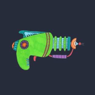 Green Alien Pistol T-Shirt