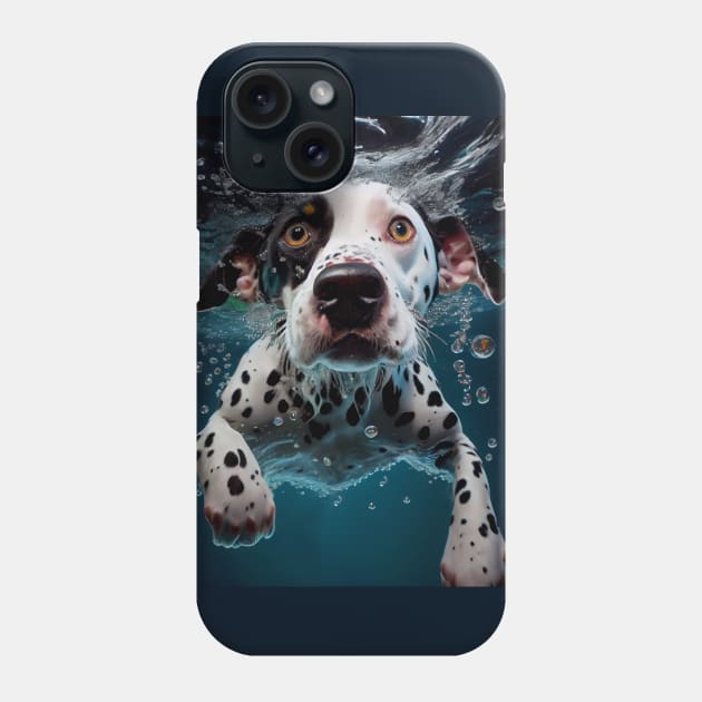 Dogs in Water #5 Phone Case by MarkColeImaging