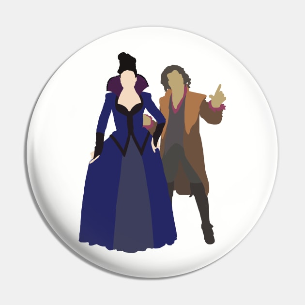 Regina and Rumplestiltskin Pin by eevylynn