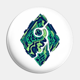 Ngreen Abstract Rhombus Pin