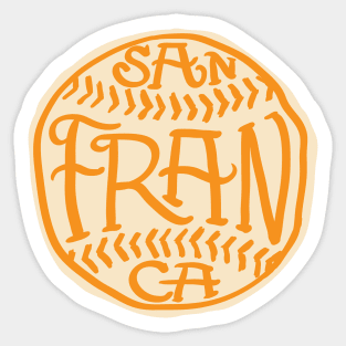 Vintage Baseball - San Francisco Giants (Orange Giants Wordmark) - San  Francisco Giants - Sticker