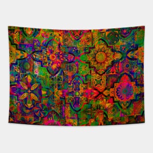 Bohemian hippie boho tie dye design Tapestry