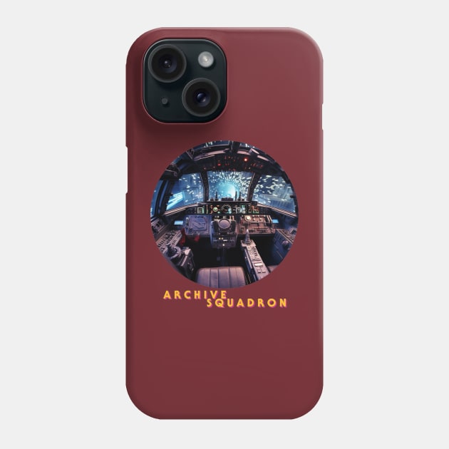 Archive Squadron Cockpit Phone Case by Archives of the force