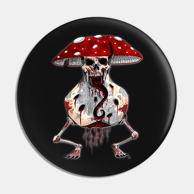 Evil Mushroom Pin by Nogh.art