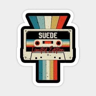 Graphic Suede Proud Name Cassette Tape Vintage Birthday Gifts Magnet