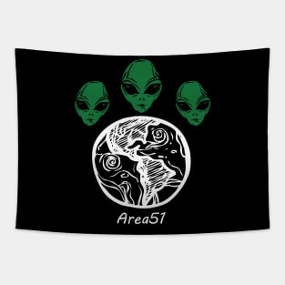 Area 51 Aliens Tapestry