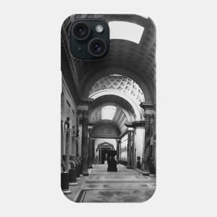 Gallery Museum with Greek art Roman Sculptures Phone Case