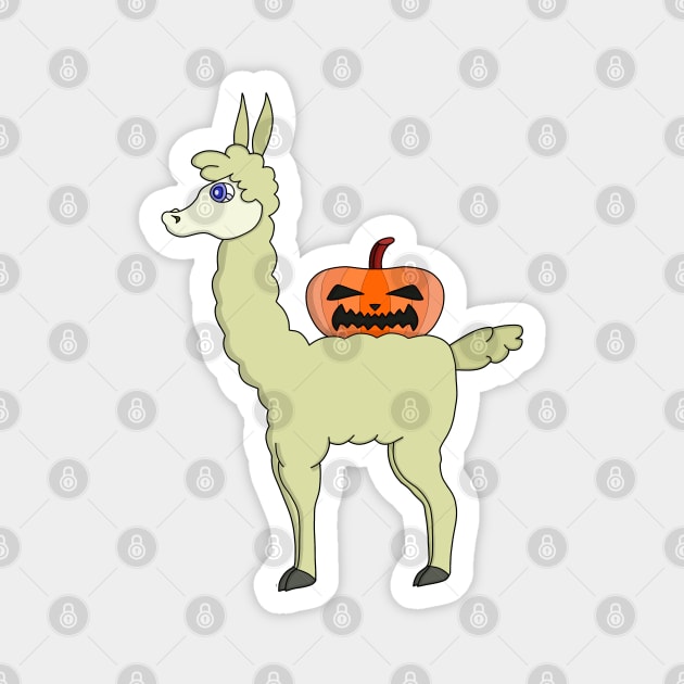 Llamaween Llama Halloween Magnet by DiegoCarvalho