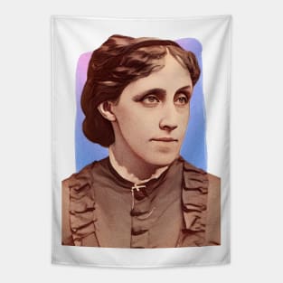 English Novelist Louisa May Alcott illustration Tapestry