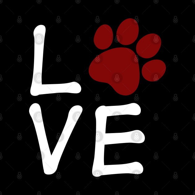 LOVE Pet Paw by AllThingsNerdy