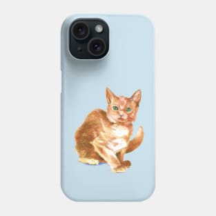 Curiosity's Orange Kitten Phone Case