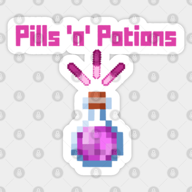 Pills N Potions Minecraft Pink Purple Nicki Minaj Fans Sticker Teepublic