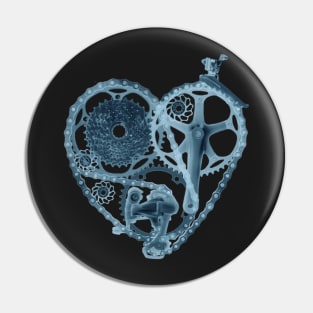 Bike Lover Heart x-ray Pin