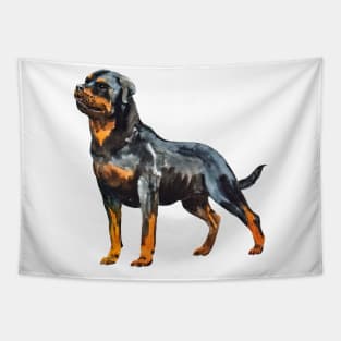 rottweiler portrait Tapestry