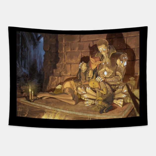 Dungeons and Dragons - Quiet Slumber Tapestry by RobustaArt