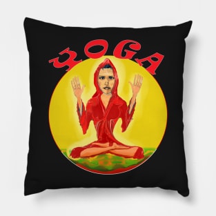 Yoga Lovers Indian Yogini Gift Pillow