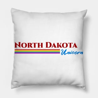 North Dakota Unicorn Gift Pillow