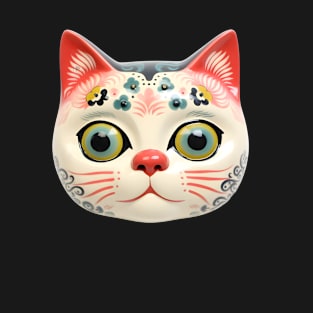 Retro Kitschy Cat Heads T-Shirt