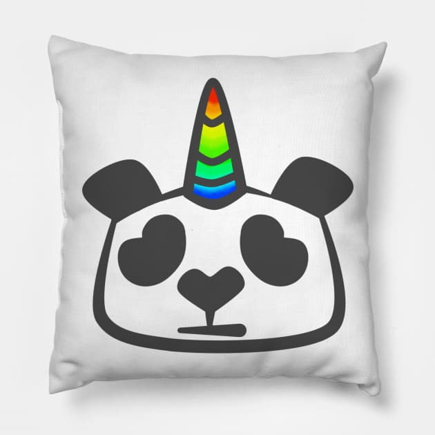 Pandacorn Pillow by Nariet