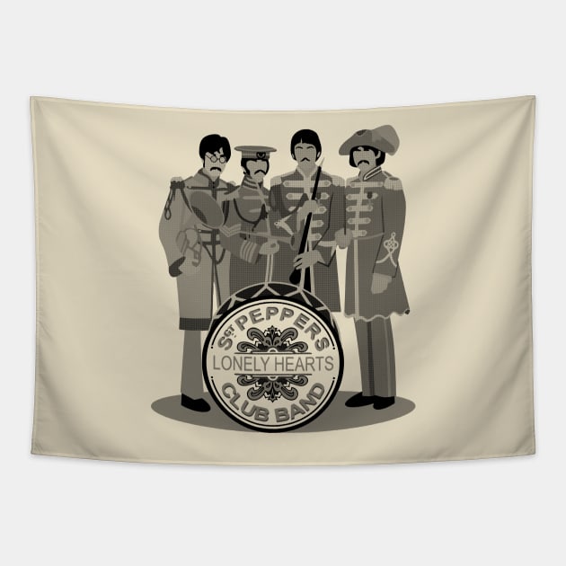 The Beatles Album Tapestry by TheMusicFav