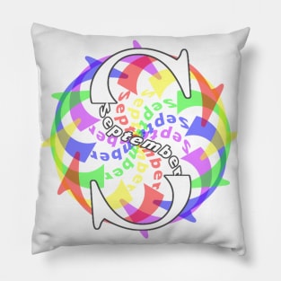 September Rainbow Pillow