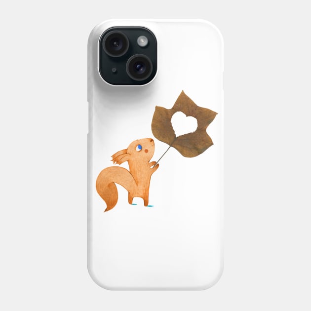 Squirrel love Phone Case by judithloske